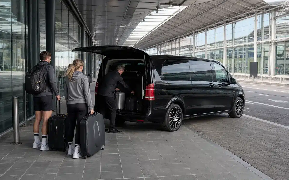 Private airport pickup for cyclists travelling to Bormio Livigno with bikes and luggage